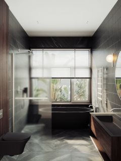 Душевая перегородка MaybahGlass MGD-731-5ш 79см хром матовый